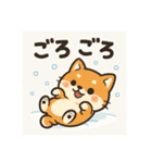 元気いっぱい冬の豆柴（個別スタンプ：15）