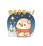 ももぺん（ピンクのペンギン）冬バージョン（個別スタンプ：28）