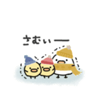 使いやすい＊にわとりサン＆ひよこサン＊冬（個別スタンプ：7）
