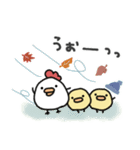 使いやすい＊にわとりサン＆ひよこサン＊冬（個別スタンプ：8）
