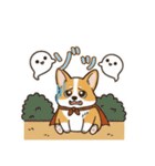 しょぼしょぼコーギー、オータム（個別スタンプ：37）