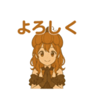 かぼちゃガールの秋スタンプ（個別スタンプ：34）