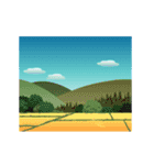 動く！秋の景色【アレンジ用】（個別スタンプ：7）