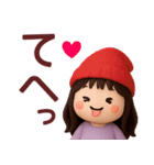 【秋冬】めっちゃ使える女の子スタンプ（個別スタンプ：33）