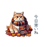 秋の猫ちゃん【かわいい・日常会話】（個別スタンプ：11）