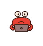 ハサミでごきげんカニさん@SFW（個別スタンプ：7）