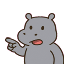 のんびりカバのまいにち@SFW（個別スタンプ：4）