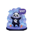 パンダちゃんのハロウィン＆クリスマス（個別スタンプ：1）