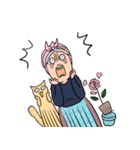 バラと茶トラとグランマと（個別スタンプ：13）