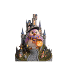 ぴよちゃんのハロウィンとクリスマス（個別スタンプ：1）