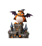 ぴよちゃんのハロウィンとクリスマス（個別スタンプ：4）