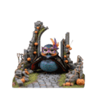 ぴよちゃんのハロウィンとクリスマス（個別スタンプ：7）