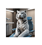 ホワイトタイガーの新日常14（個別スタンプ：4）