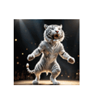 ホワイトタイガーの新日常14（個別スタンプ：10）