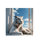 ホワイトタイガーの新日常14（個別スタンプ：13）