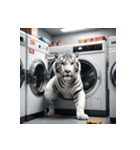 ホワイトタイガーの新日常14（個別スタンプ：14）