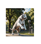 ホワイトタイガーの新日常14（個別スタンプ：16）