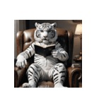 ホワイトタイガーの新日常14（個別スタンプ：23）