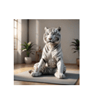 ホワイトタイガーの新日常14（個別スタンプ：25）