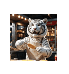 ホワイトタイガーの新日常14（個別スタンプ：27）