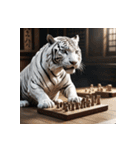ホワイトタイガーの新日常14（個別スタンプ：28）