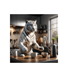ホワイトタイガーの新日常14（個別スタンプ：30）