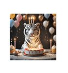 ホワイトタイガーの新日常14（個別スタンプ：31）