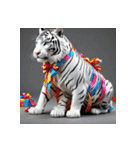 ホワイトタイガーの新日常14（個別スタンプ：32）