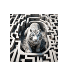 ホワイトタイガーの新日常14（個別スタンプ：35）