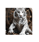 ホワイトタイガーの新日常14（個別スタンプ：38）