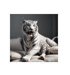 ホワイトタイガーの新日常14（個別スタンプ：39）