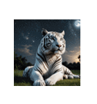 ホワイトタイガーの新日常14（個別スタンプ：40）