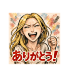 笑顔で怒るギャル彼女（個別スタンプ：11）