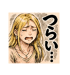 笑顔で怒るギャル彼女（個別スタンプ：34）