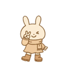 ゆるうさ 冬スタンプ（平成編）（個別スタンプ：1）