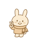 ゆるうさ 冬スタンプ（平成編）（個別スタンプ：4）