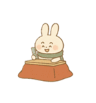 ゆるうさ 冬スタンプ（平成編）（個別スタンプ：6）