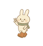 ゆるうさ 冬スタンプ（平成編）（個別スタンプ：7）