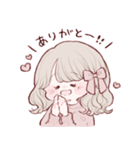 なきぼくろがあるゆるふわがーる（個別スタンプ：1）