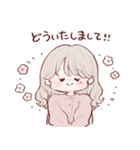 なきぼくろがあるゆるふわがーる（個別スタンプ：3）