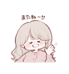 なきぼくろがあるゆるふわがーる（個別スタンプ：7）