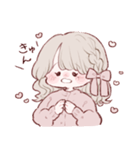なきぼくろがあるゆるふわがーる（個別スタンプ：9）