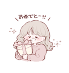 なきぼくろがあるゆるふわがーる（個別スタンプ：38）