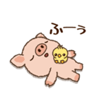 ブタくん♡毎日使える言葉スタンプ（個別スタンプ：35）