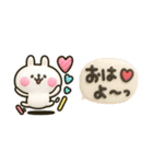 やっぱりウサギが好き♡カラフル吹き出し（個別スタンプ：8）