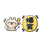 やっぱりウサギが好き♡カラフル吹き出し（個別スタンプ：30）
