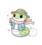 かわいいヘビちゃんの日常生活（個別スタンプ：2）