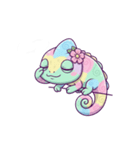 癒しのカメレオン（個別スタンプ：4）