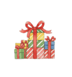 冬のほっこりインコのクリスマススタンプ（個別スタンプ：3）