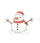 冬のほっこりインコのクリスマススタンプ（個別スタンプ：10）